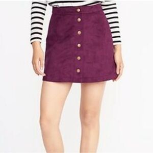 🛑 clearance Faux suede mini skirt S